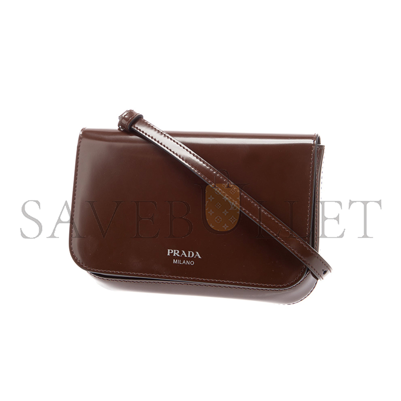 PRADA SPAZZOLATO LEATHER MINI BAG 2VD061 (18*12.5*2.5cm)